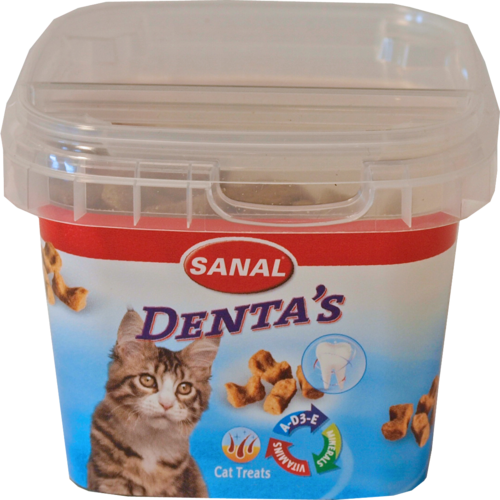 Sanal kattensnack denta's cups 75 gram