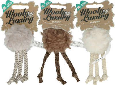 Wooly luxury octopus white