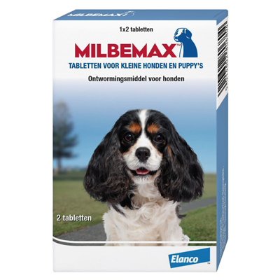 Milbemax tabletten pup/kl hond 2tabl
