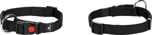 Halsband ziggi zwart m 40-55cm 20mm